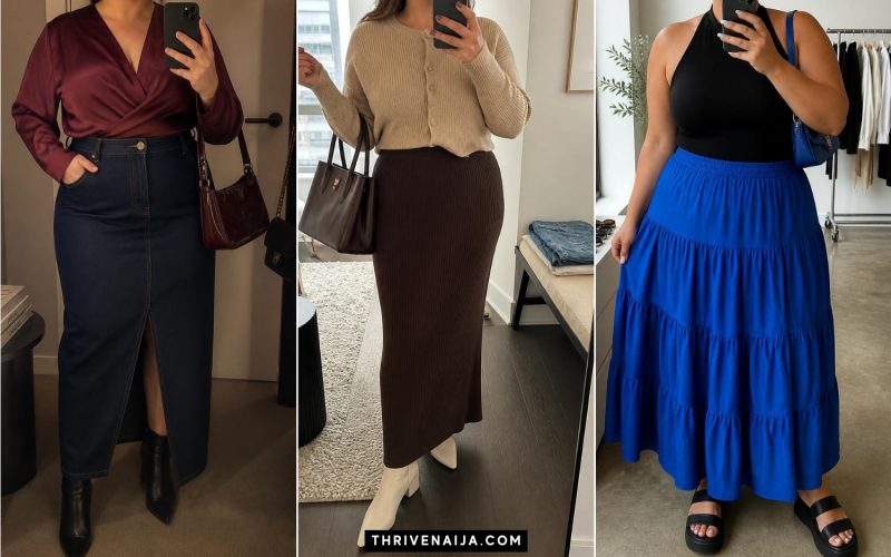Flowy Plus Size Maxi Skirt Outfit Inspo