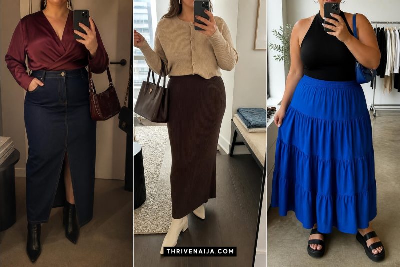 Flowy Plus Size Maxi Skirt Outfit Inspo