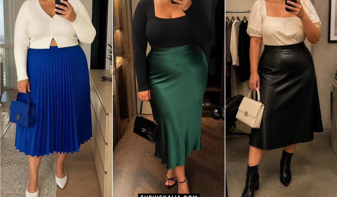 Graceful Plus Size Midi Skirt Outfits for Any Occasion