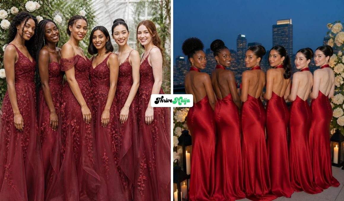 Jaw-Dropping Red Bridesmaid Dresses to Steal Now