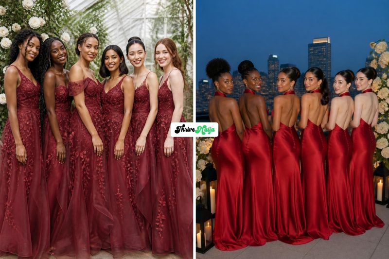 Jaw-Dropping Red Bridesmaid Dresses to Steal Now