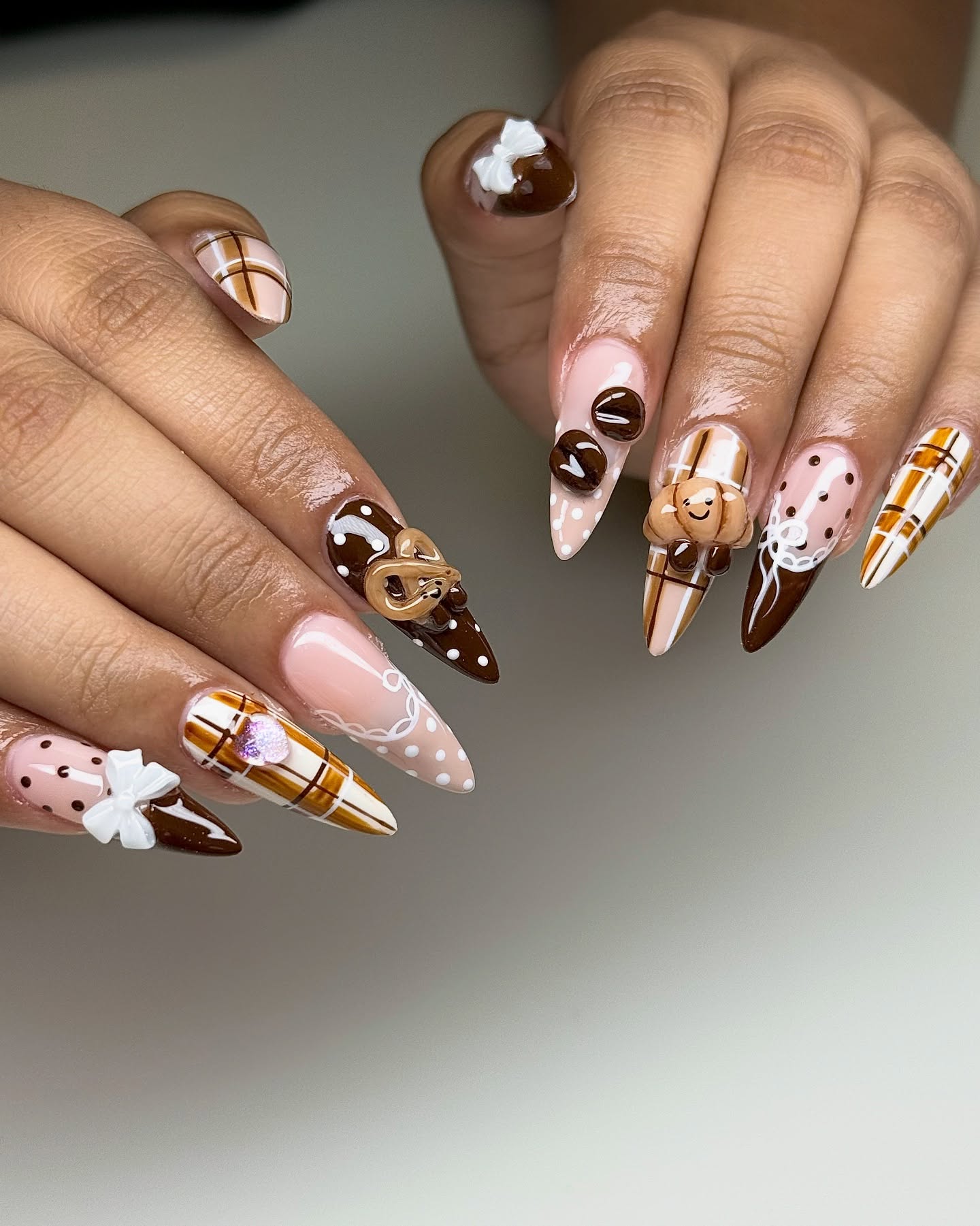 Jelly Cat Plaid Nails
