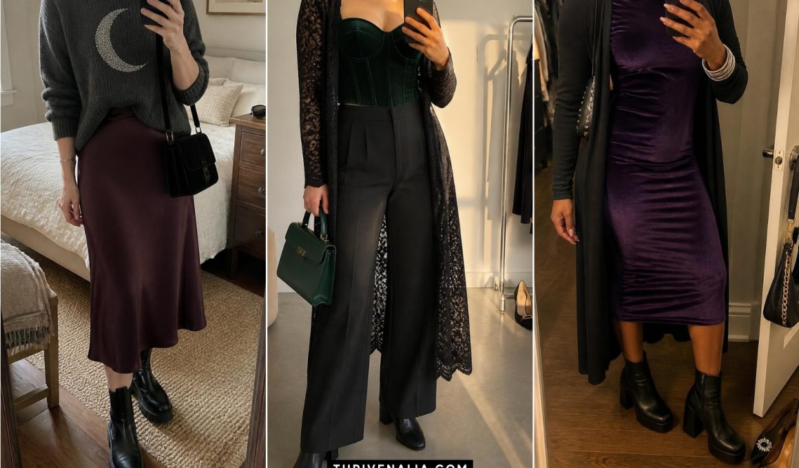 Magical Whimsigoth Fall Outfits for Moody Autumn Days