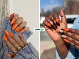Orange Fall Nails That Scream Autumn