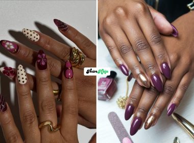 Plum Fall Nails With a Cozy Luxe Feel