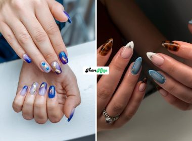 Pretty Blue Fall Nails for a Cool Seasonal Twist