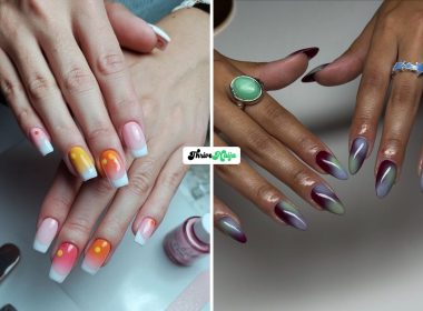 Pretty Fall Dip Nails