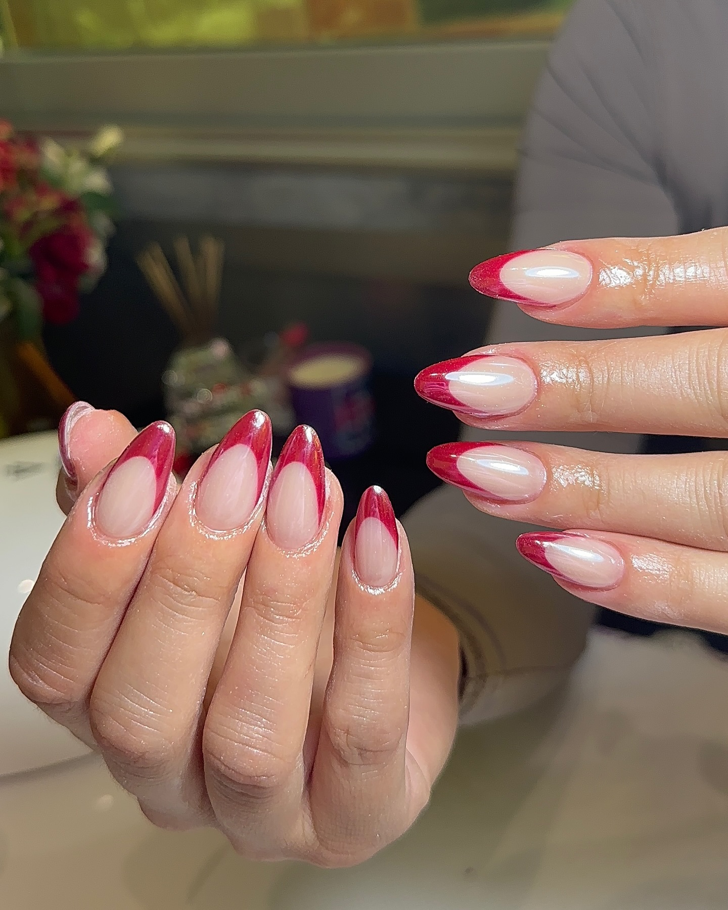 Red French Tips