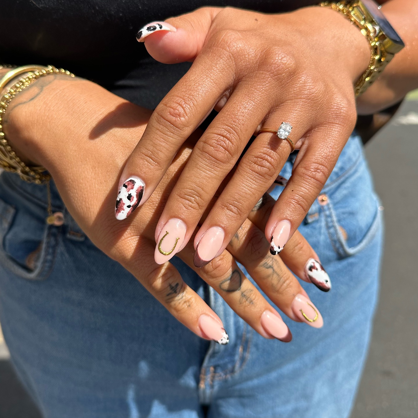 Rodeo French Manicure with Fall Neutral Shades