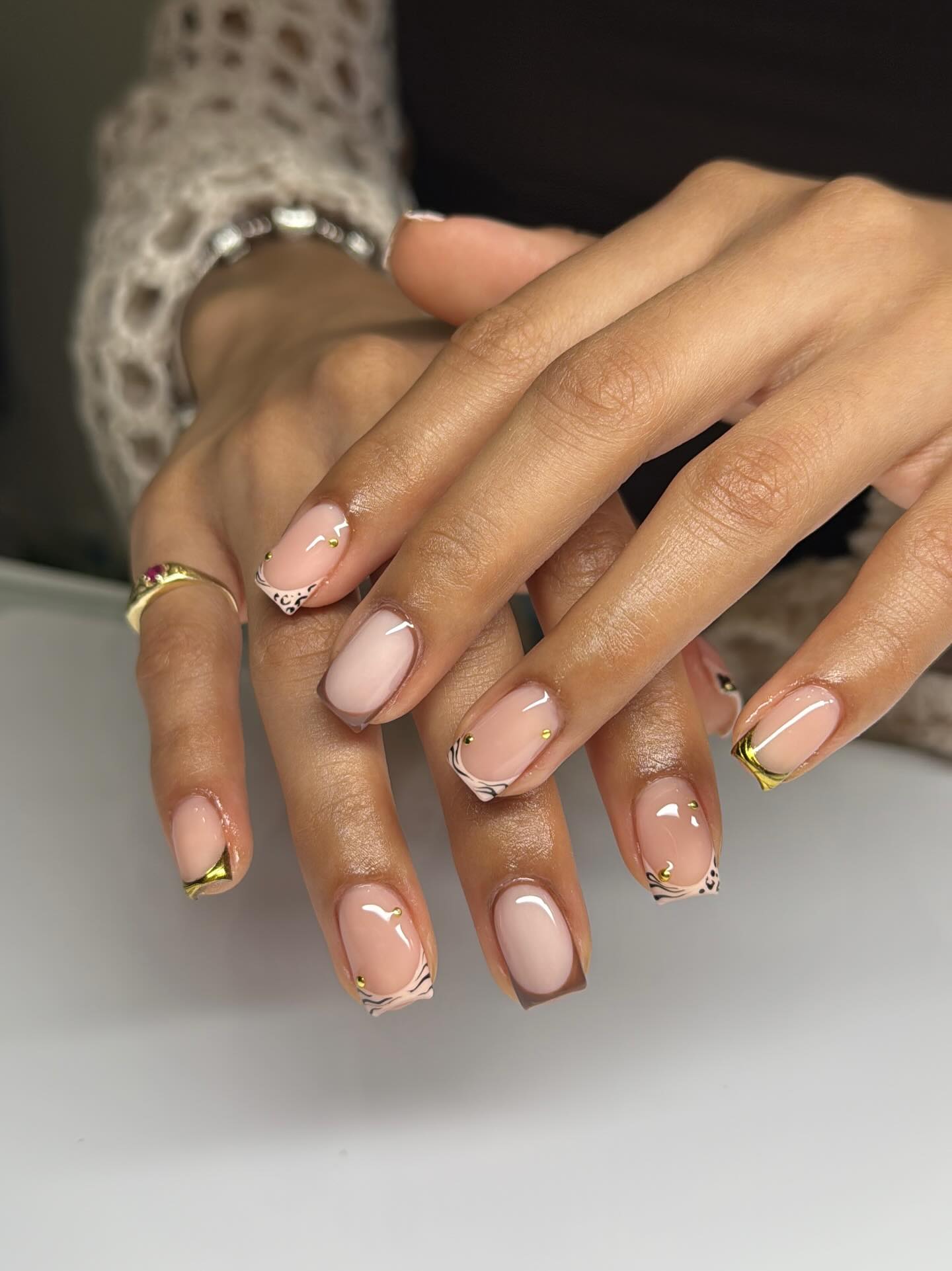 Short Gel French Manicure