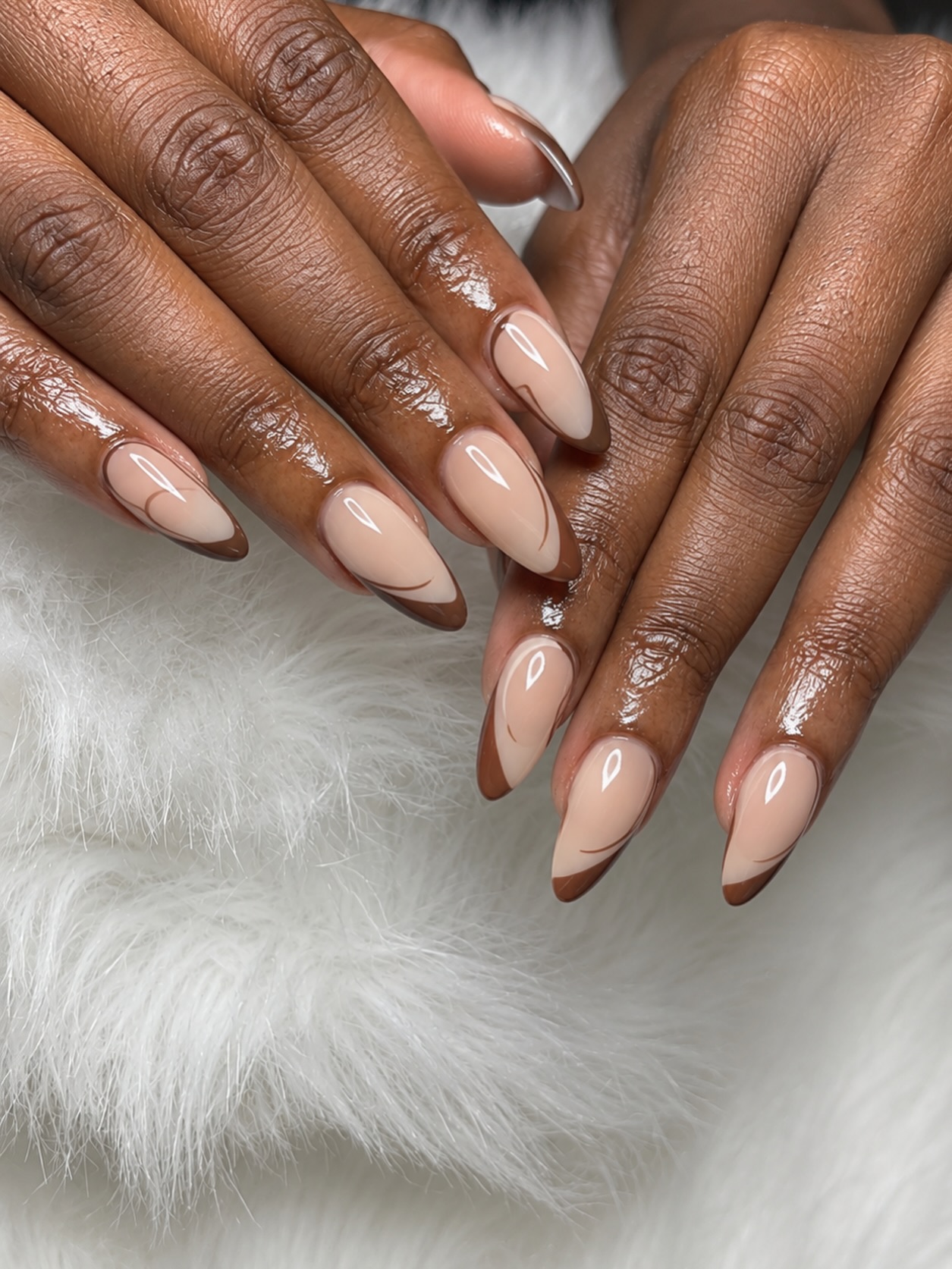 Soft Brown Nails Tips