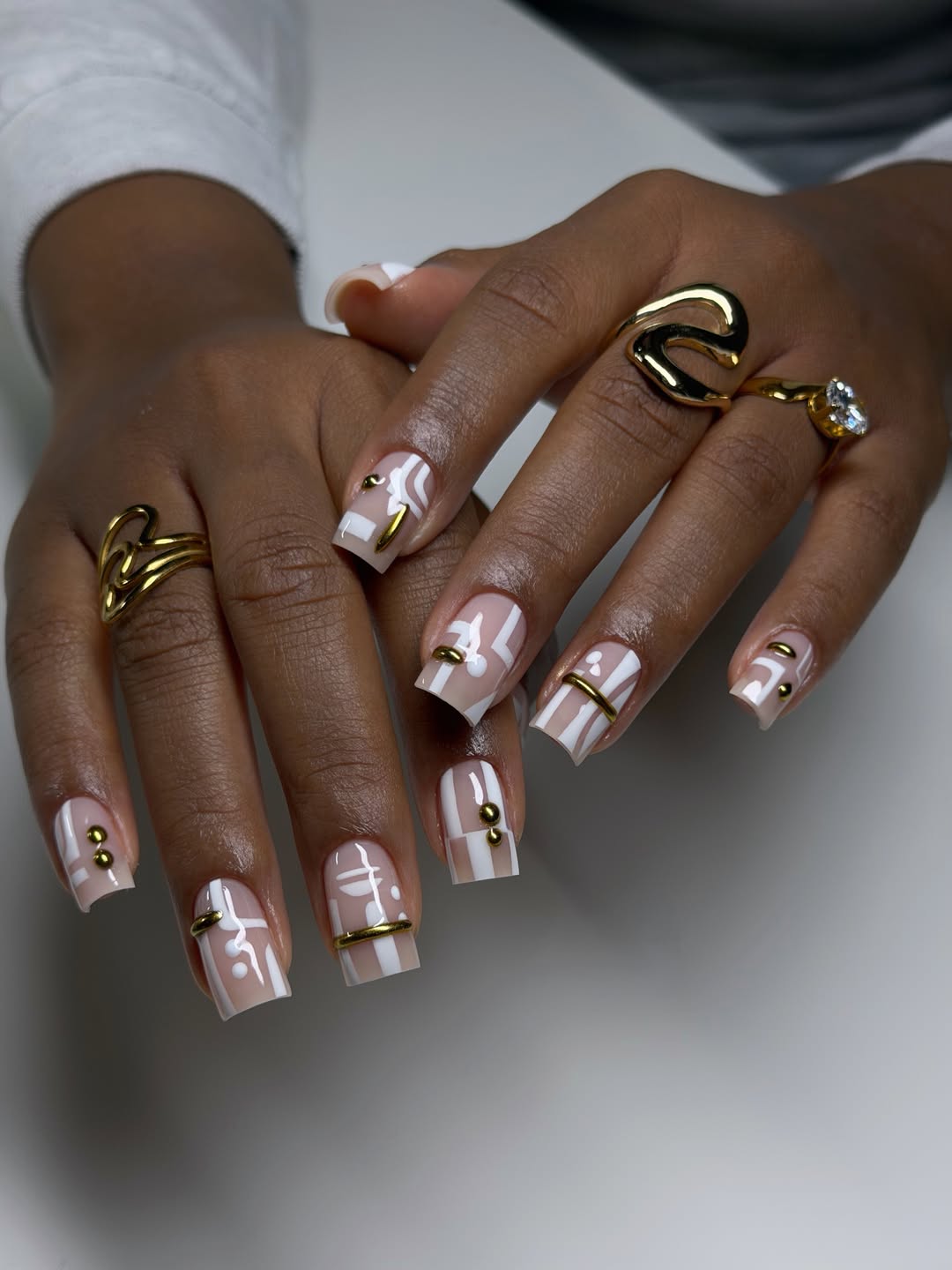 Soft Neutrals + Metallic Accents