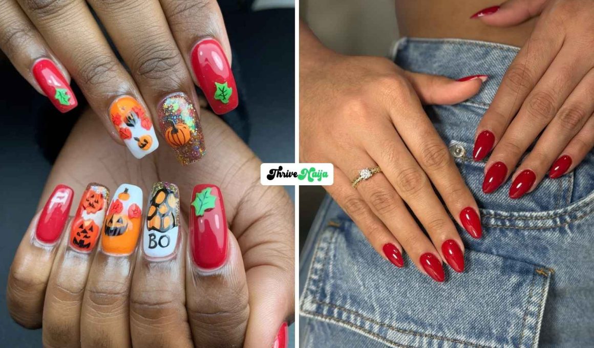 Stunning Red Fall Nails