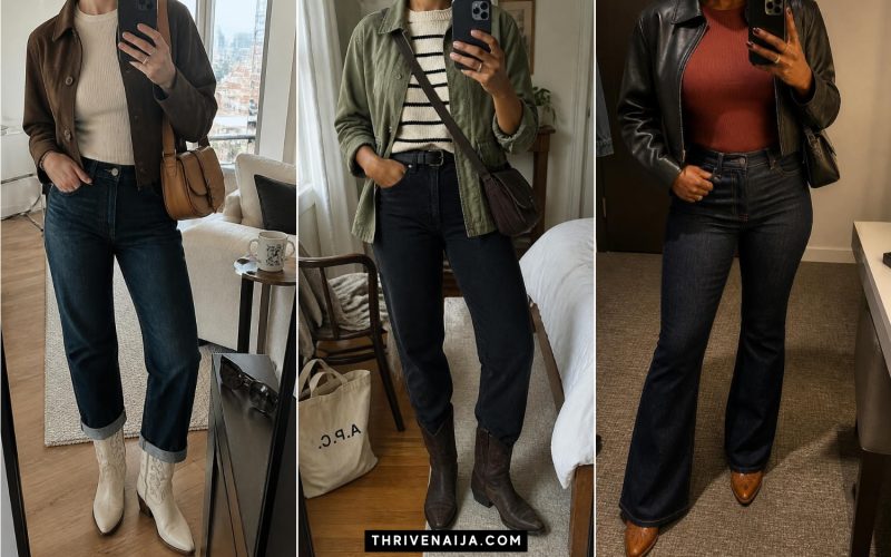 Trendy Fall Cowboy Boot Outfits With Western Flair
