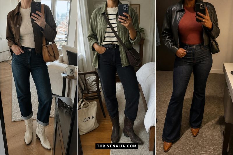 Trendy Fall Cowboy Boot Outfits With Western Flair