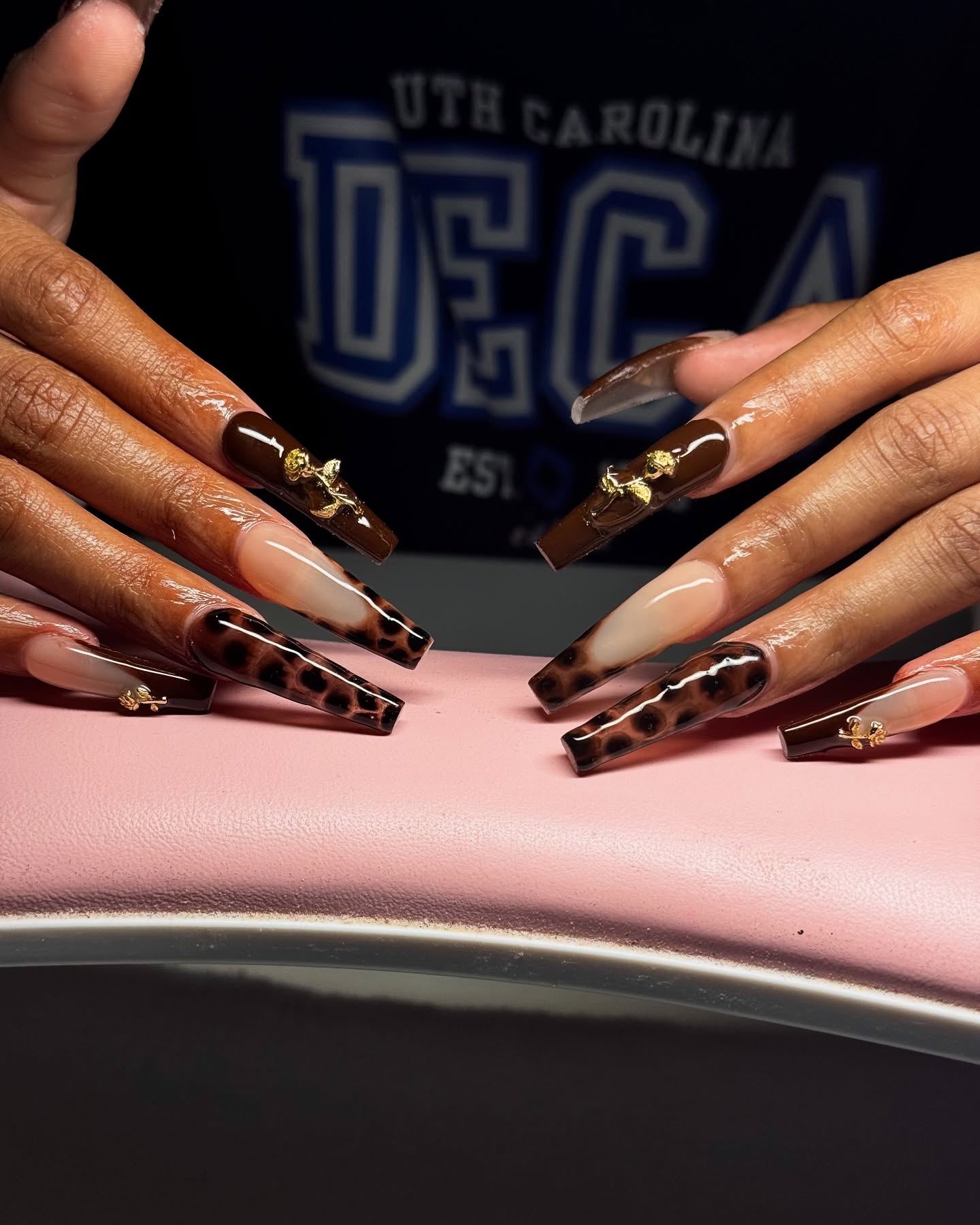 XL Tortoise Shell Fall Nails