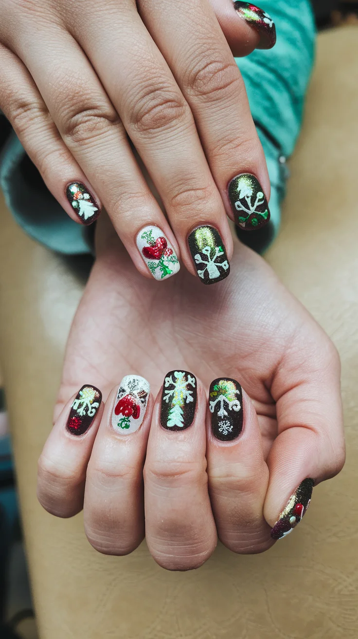 8-christmas-cat-eye-nail-ideas-with-magnetic-sparkle
