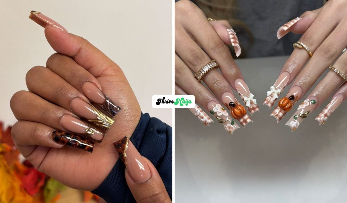 Adorable Thanksgiving Fall Nails to Wear This Year