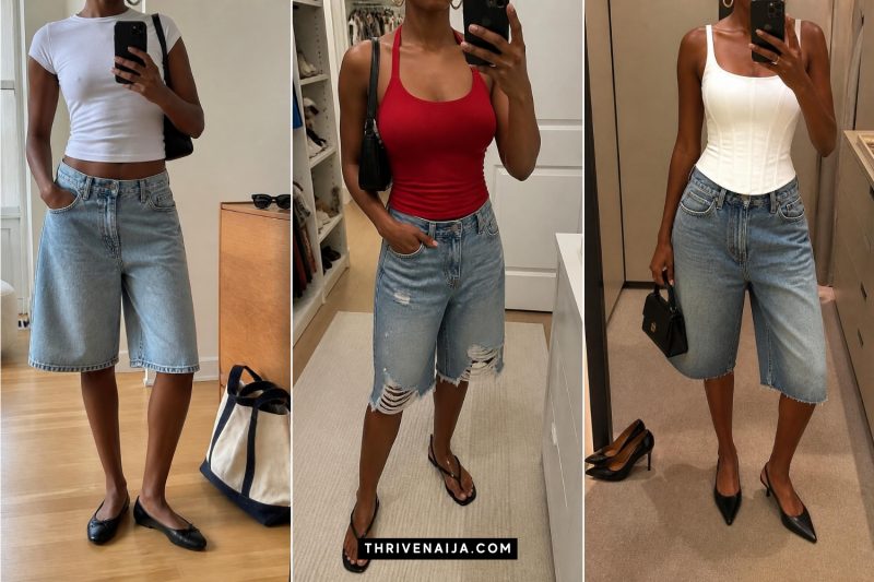 Baggy Jorts Outfits That Give Off Effortless Cool-Girl Energy