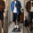 Black Jorts Outfits for Men