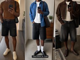 Black Jorts Outfits for Men