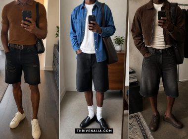 Black Jorts Outfits for Men