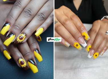 Bright Sunflower Fall Nails