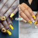 Bright Sunflower Fall Nails