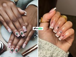 Christmas French Tip Nail Ideas
