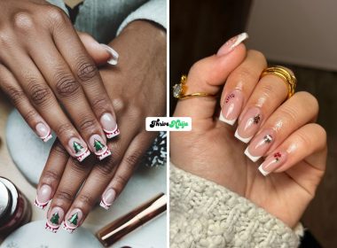 Christmas French Tip Nail Ideas