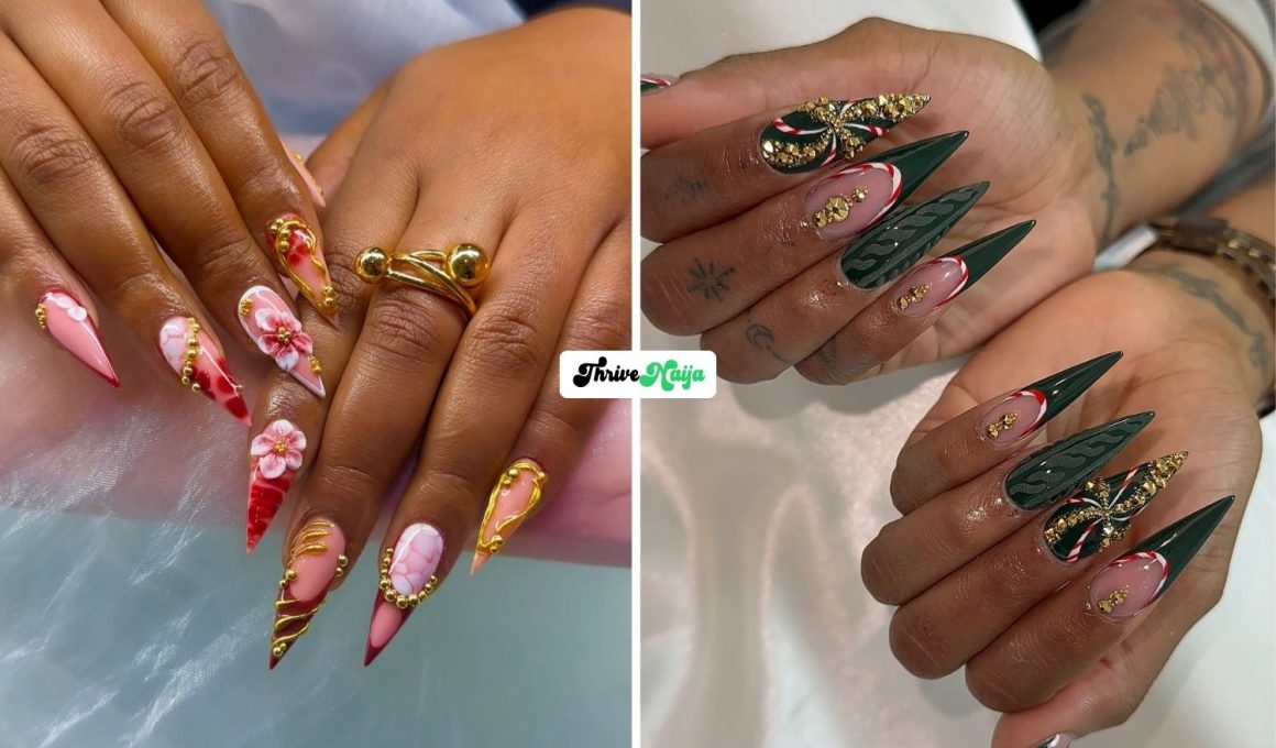 Christmas Nail Ideas for Dark Skin