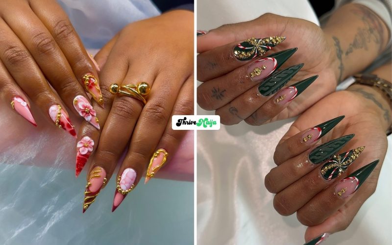 Christmas Nail Ideas for Dark Skin
