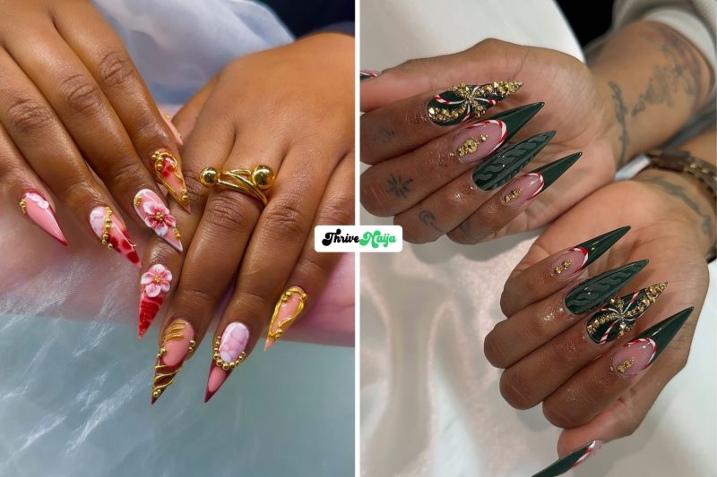 Christmas Nail Ideas for Dark Skin