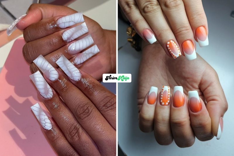 Classy White Fall Nails