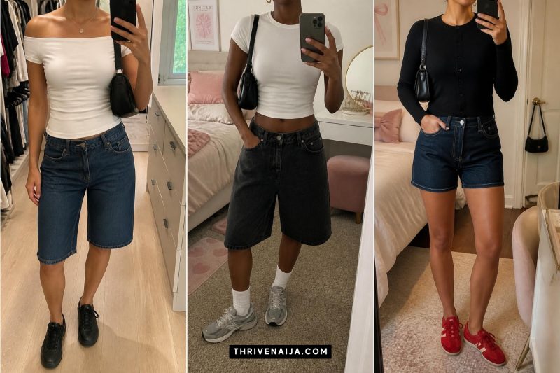 Cute Jorts and Sneakers Outfits
