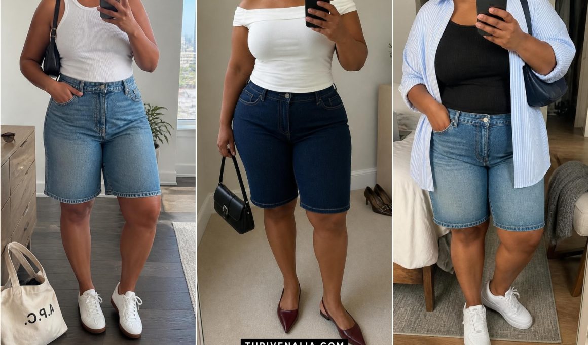 Cute Plus Size Jorts Outfits That Feel Confident and Stylish