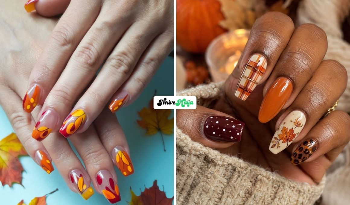 Fall Leaves Nails