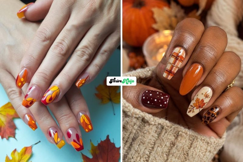 Fall Leaves Nails
