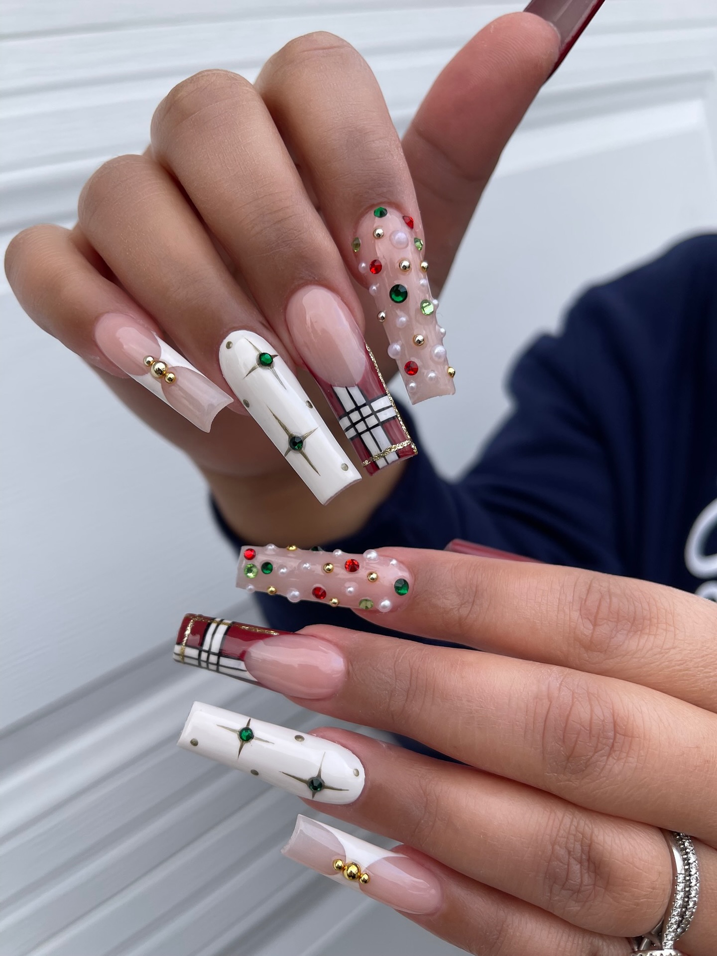 Festive Glitter Nail Set
