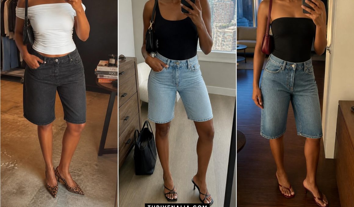 Gorgeous Jorts With Heels Outfits for a Bold Style Mix
