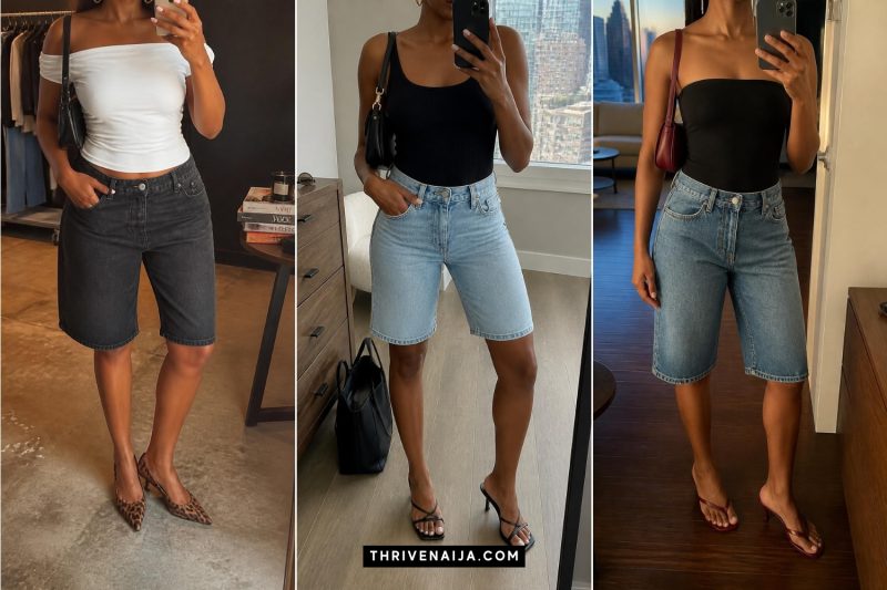 Gorgeous Jorts With Heels Outfits for a Bold Style Mix