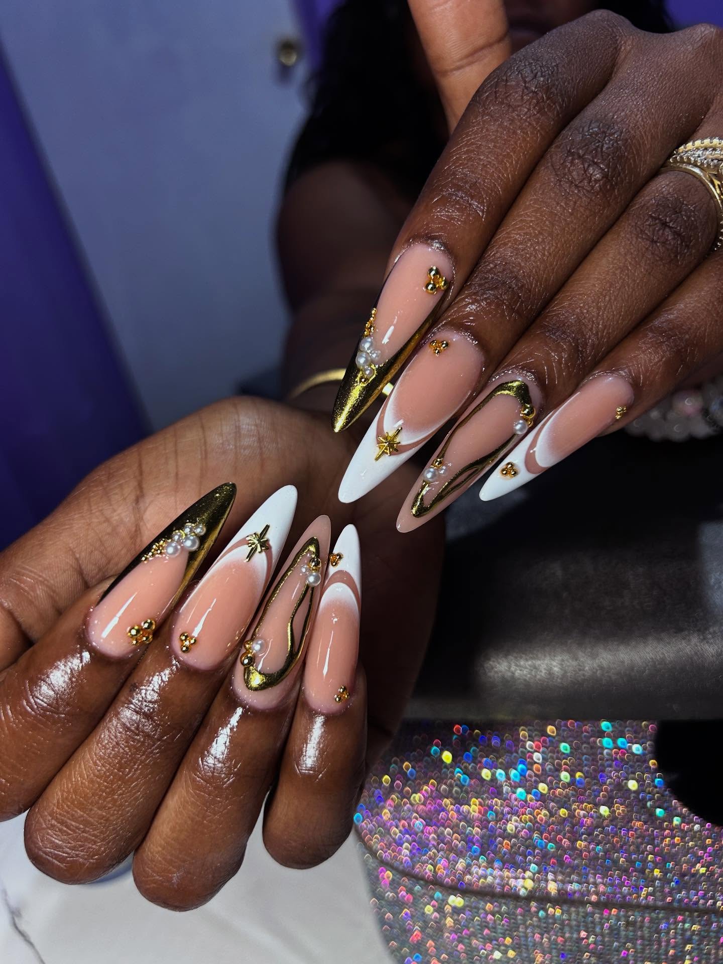 Long Oval Acrylic Frenchies