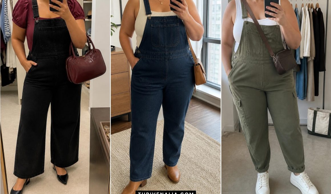 Playful Plus Size Overalls Outfits You’ll Live In