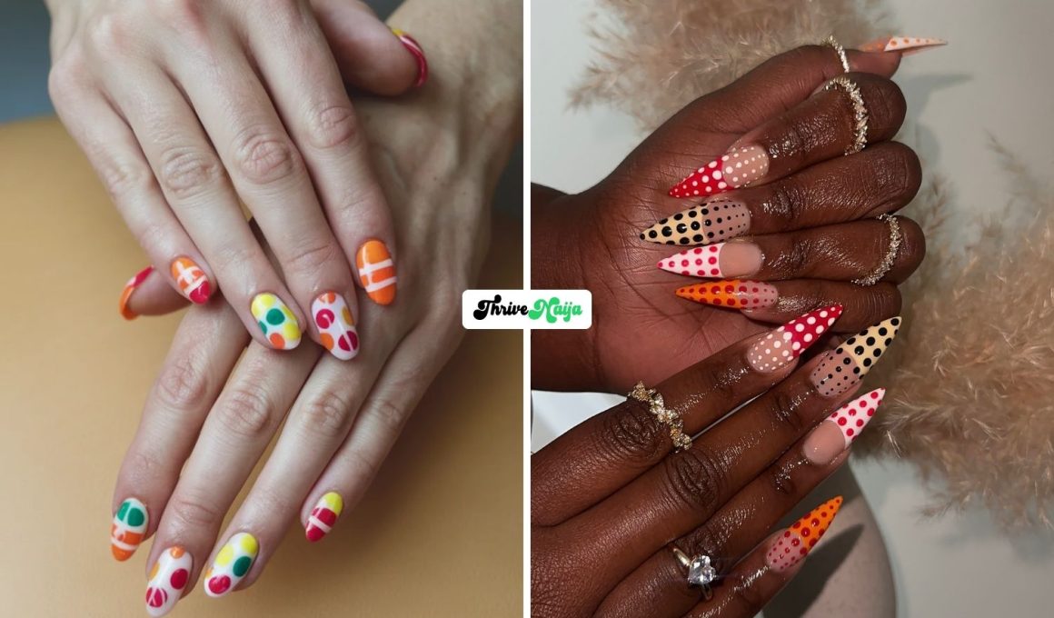Polka Dot Fall Nails for a Fun Seasonal Mani