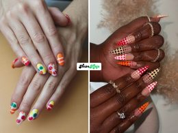 Polka Dot Fall Nails for a Fun Seasonal Mani