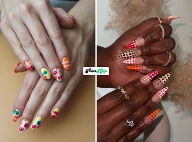 Polka Dot Fall Nails for a Fun Seasonal Mani