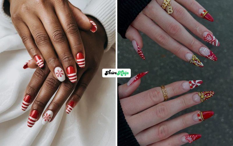 17 Red Christmas Nail Ideas That Feel Classic and Festive