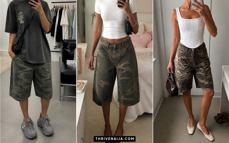 Trendy Camo Jorts Outfits for an Edgy Everyday Look