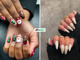 Velvet Christmas Nail Ideas