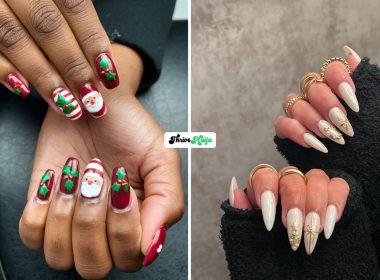 Velvet Christmas Nail Ideas